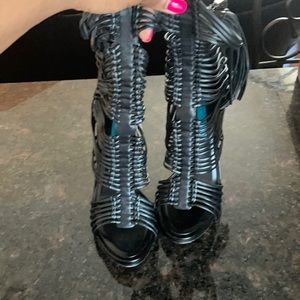 BCBGMaxazria Elista cage Sandal heels.  Excellent condition. 8.5
